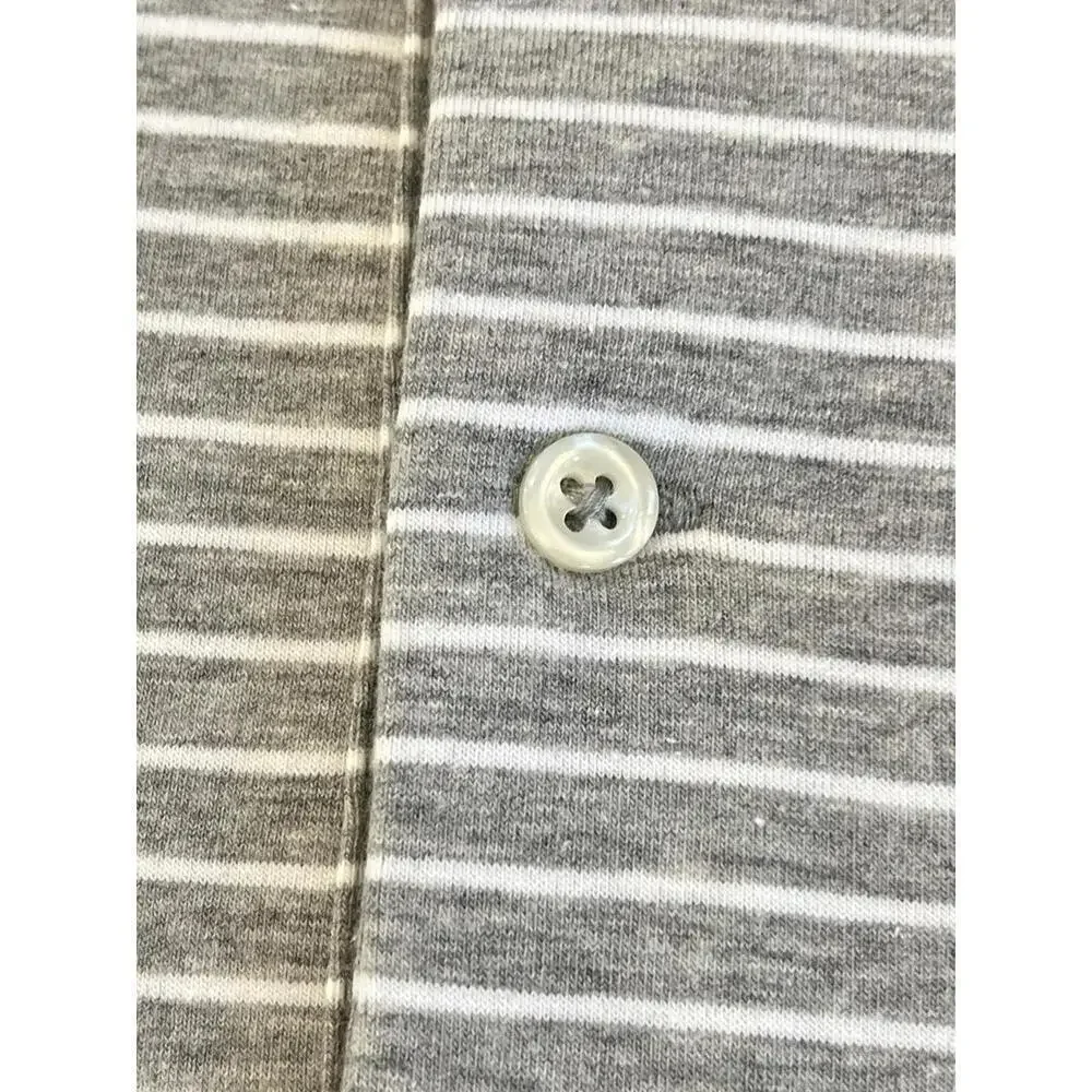NWT Polo Ralph Lauren  STRIPE LOGO BIG&TALL Size 4XLT Polo Gray Shirt